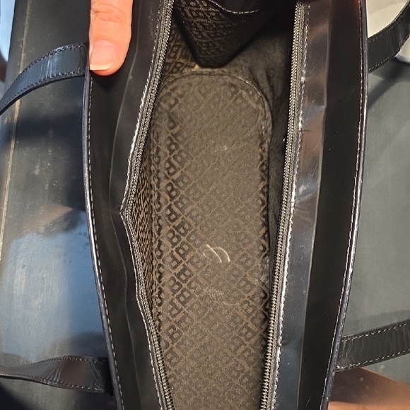 Vintage Bally Black Leather Shoulder Bag  Gold BB Logo |Authentic w/ COA - Picture 7 of 15